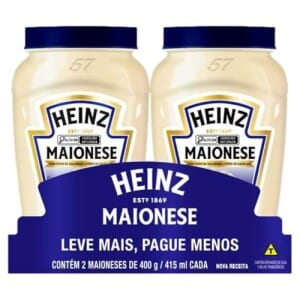 Heinz Pack Maionese Tradicional 400G - 2 unidades