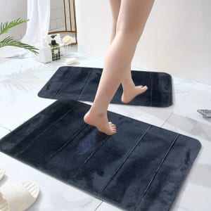 Kit2 Soft Tapete Absorvente Antiderrapante Para Banheiro