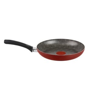 Frigideira Rochedo Facilita Vermelho 30cm com Antiaderente Resist - Limpa Fácil e Dura Mais, reforçado com partículas minerais, Thermo-Sinal e Cabo