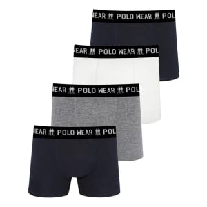 Kit com 4 Cuecas Algodão Polo Wear
