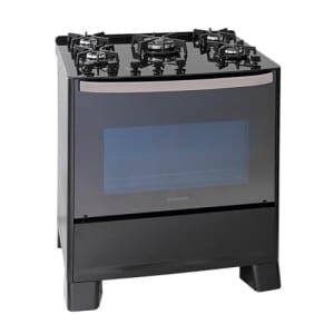 Suggar Fogão Master Grill Preto Mesa De Vidro 5 Bocas Tripla Chama Grill 220v Trempe Ferro Fundido Acendimento Superautomático Fgvmtg512pt