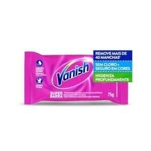 Vanish Tira Manchas Em Barra 75G Para Roupas Coloridas