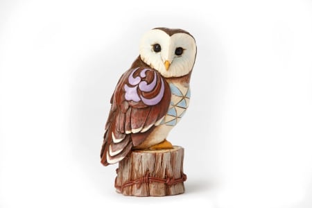 Enesco Estatueta Miniatura Jim Shore, Heartwood Creek Coruja No Toco De Árvore, 9,5 cm