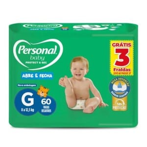 Fralda Baby Protect&Sec G, Leve 60 Pague 57