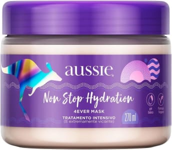 Máscara Capilar Aussie Non Stop Hydration 4EVER MASK Hidratação Duradoura, 270 Ml