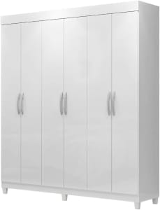 Guarda Roupa Casal - 6 Portas 2 Gavetas, Design Prático E Moderno — Santarém