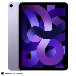 iPad Air Apple (5° geração) Processador M1 (10,9", WI-FI + Cellular, 64GB) - Roxo