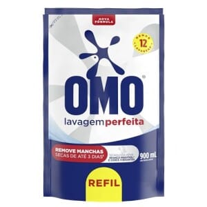 Omo Sabão Líquido Refil Omo Lavagem Perfeita Refil 900ml