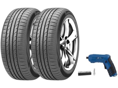 Kit Pneu Aro 14” 185/60R14 Westlake 82H - 2 Unidades + Parafusadeira Nell a Bateria 1/4” - Pneu de Carro - Magazine Ofertaesperta