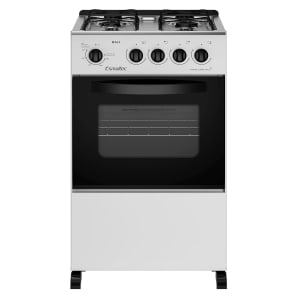 Fogão Esmaltec 4 Bocas Bali 4111 Com Mesa De Inox E Acendimento Manual Branco Bivolt