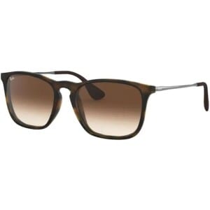 Óculos De Sol Ray-Ban Chris Tam 54 Marrom - Lentes Marrom Gradiente
