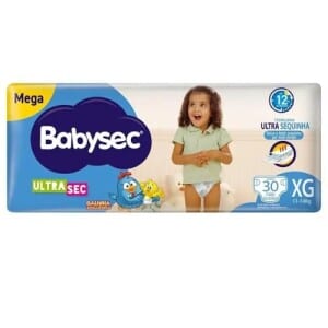 Fralda Babysec Ultrasec XG 30 Unidades