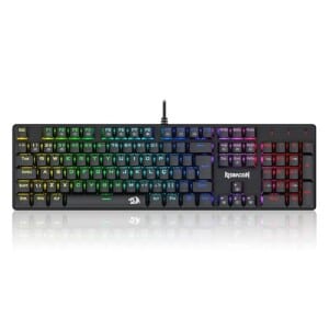 Teclado Mecanico Gamer Redragon Sindri Rainbow Preto