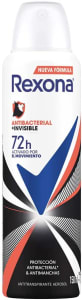 10 Unidades | Desodorante Antitranspirante Rexona Feminino Aerosol Antibacterial + Invisible 150ml