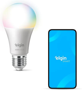 Lâmpada Inteligente Smart Color 10W Elgin RGB Wifi Compatível com Alexa e Google Home