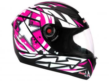 Capacete MS Fokker Paint Mixs Rosa - Tam. 56 - Magazine Ofertaesperta