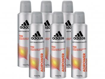 KIT DESODORANTES ADIDAS 6 UNIDADES - diversas fragrâncias