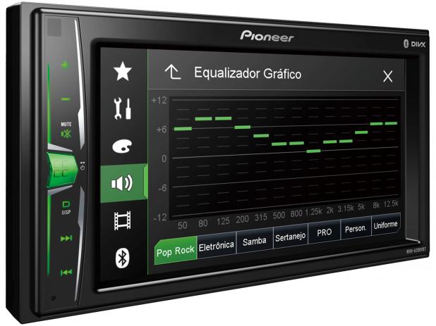 DVD Automotivo Pioneer MVH-A208VBT LCD 6,2” - Bluetooth 23 W RMS Entrada para Câmera de Ré USB - Magazine Ofertaesperta