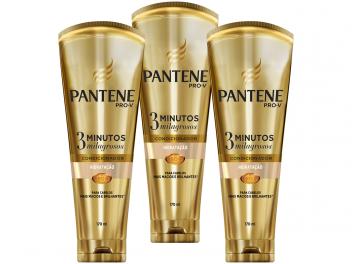 Condicionador Pantene Pro-V - 3 Minutos Milagrosos 170ml 3 Unidades