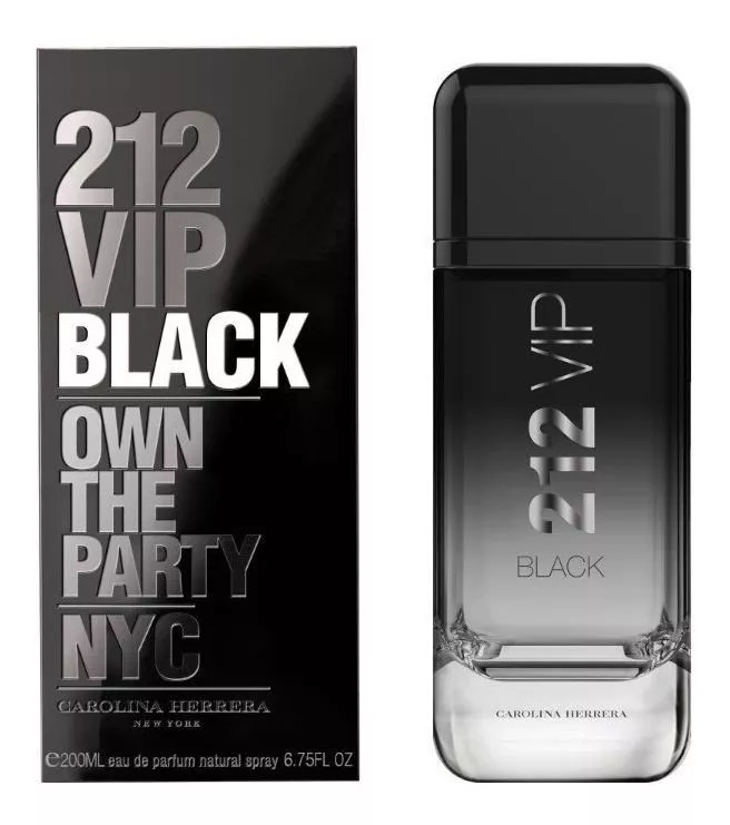 Perfume 212 Vip Black Masculino Carolina Herrera EDP 200ml