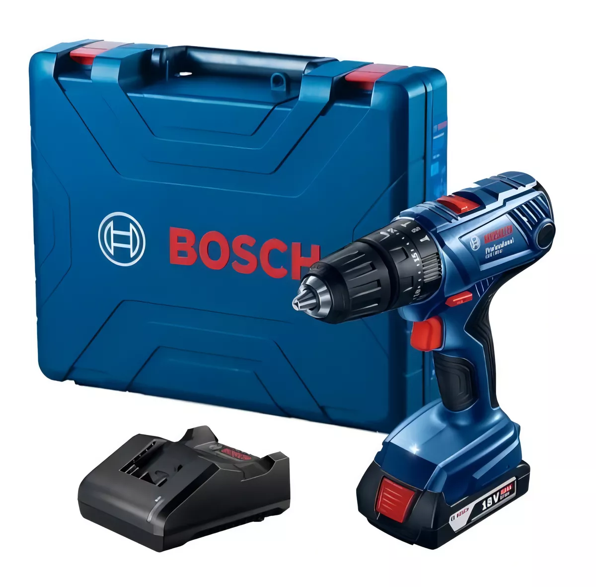 Furadeira E Parafusadeira De Impacto 1/2 Bosch Gsb 180 Li 18v Com Carregador Bivolt Bateria E Maleta