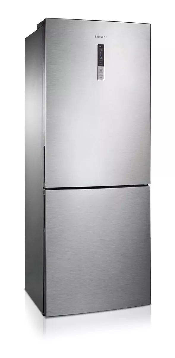 Geladeira Inverse Bottom Barosa 435l Com Rack Para Vinho Cor Inox look 110V