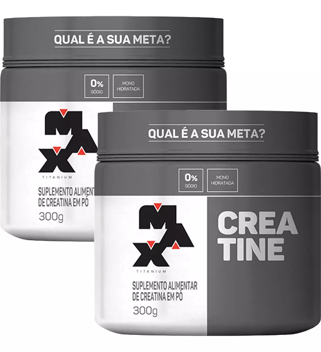 Creatina 300g Max Titanium Monohidratada em Pó Sem Sabor