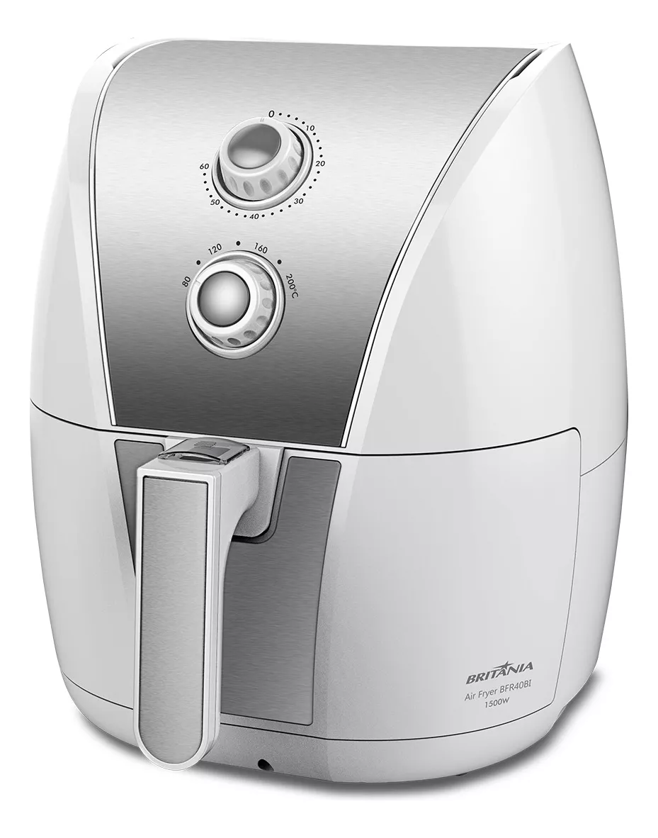 Fritadeira Air Fryer Britânia 5L BFR40BI, 1500W, 220V (Branco)