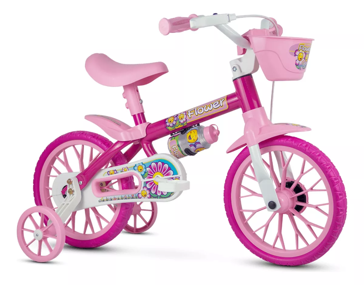 Bicicleta Infantil Aro 12 Flower - Nathor