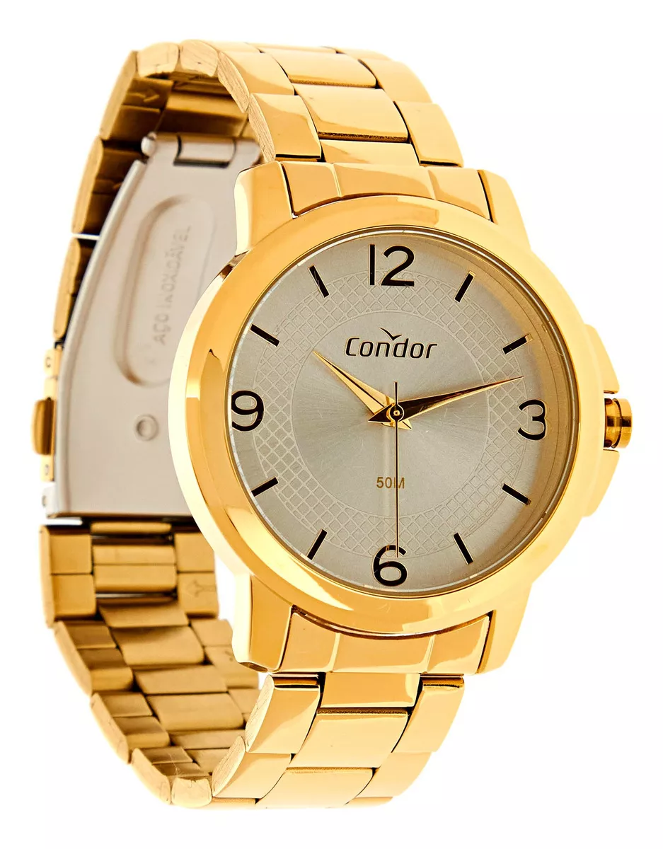 Relógio Analógico Feminino Dia A Dia Dourado COPC21AECX/4K, Caixa 38mm - Condor (Dourado)