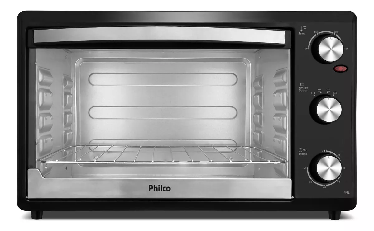 Forno Elétrico Philco Pfe44p Dupla Resistência 44l Cor Preto 110v