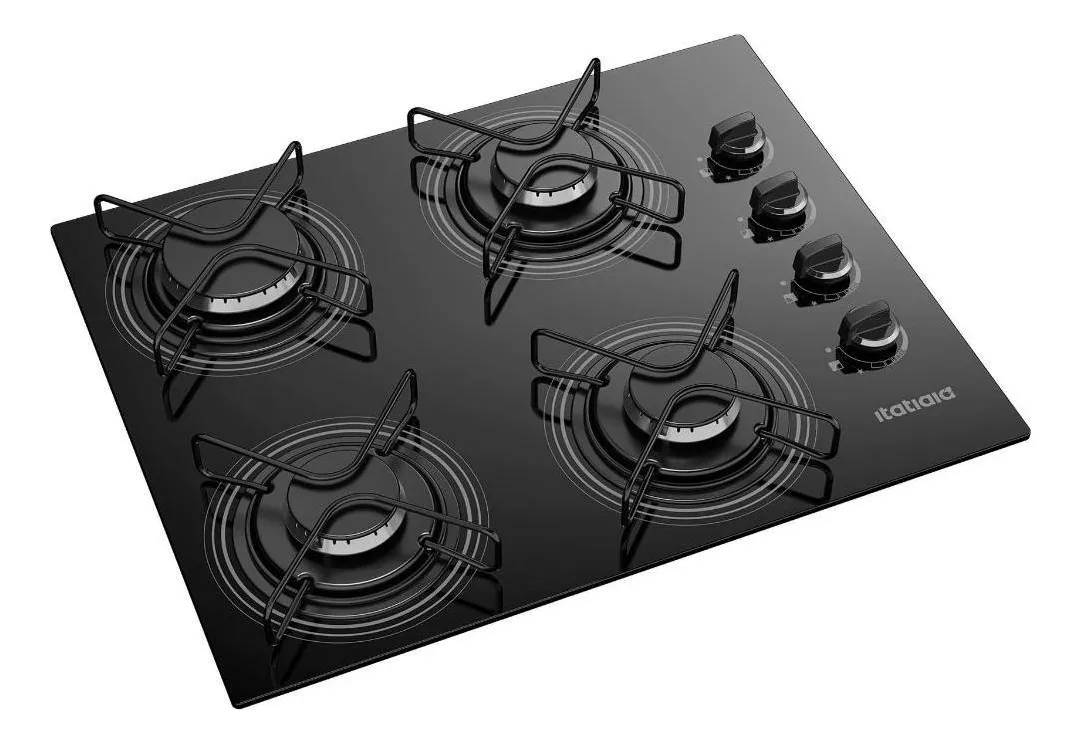 Cooktop Itatiaia Essencial 4 Bocas - Preto