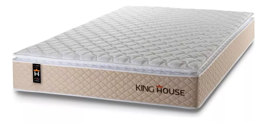 Colchão King Size Alford 193x203x28 Bege C/ Molas Ensacadas