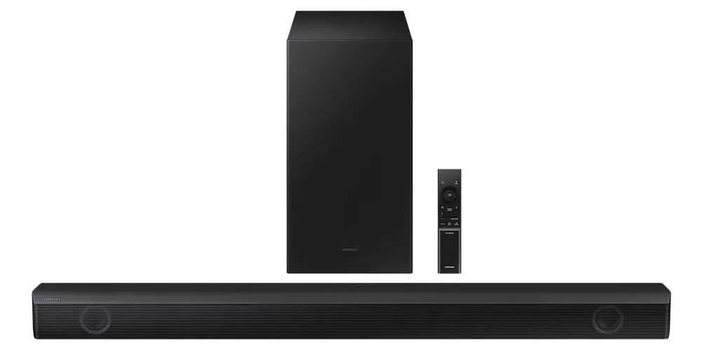 Soundbar Samsung Hw-b555, 2.1 Canais, Bluetooth, Subwoofer Cor Preto 110V/220V