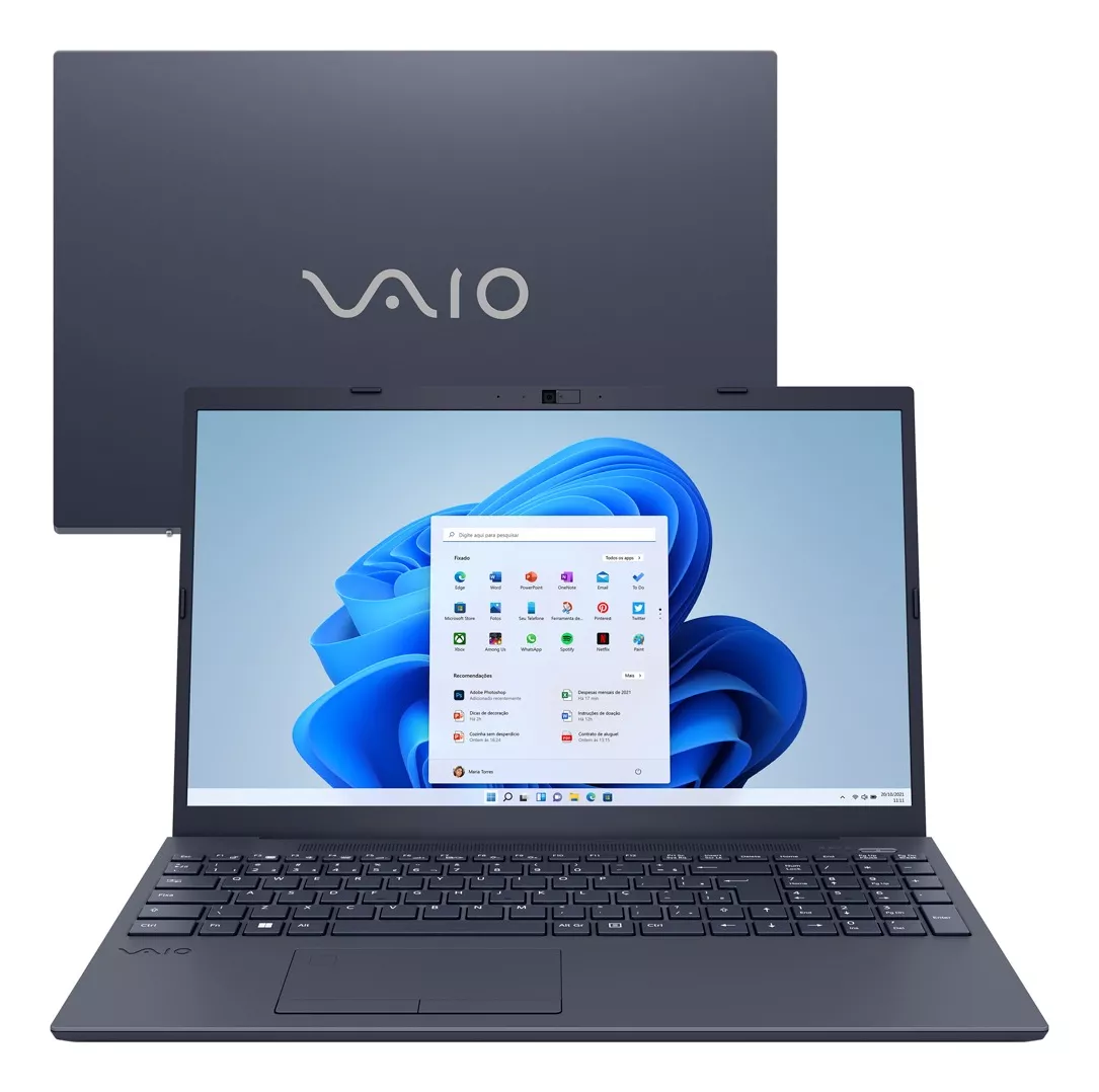 Notebook VAIO FE15 Intel Core i3 11ª 8GB 256GB 15'' FHD W11