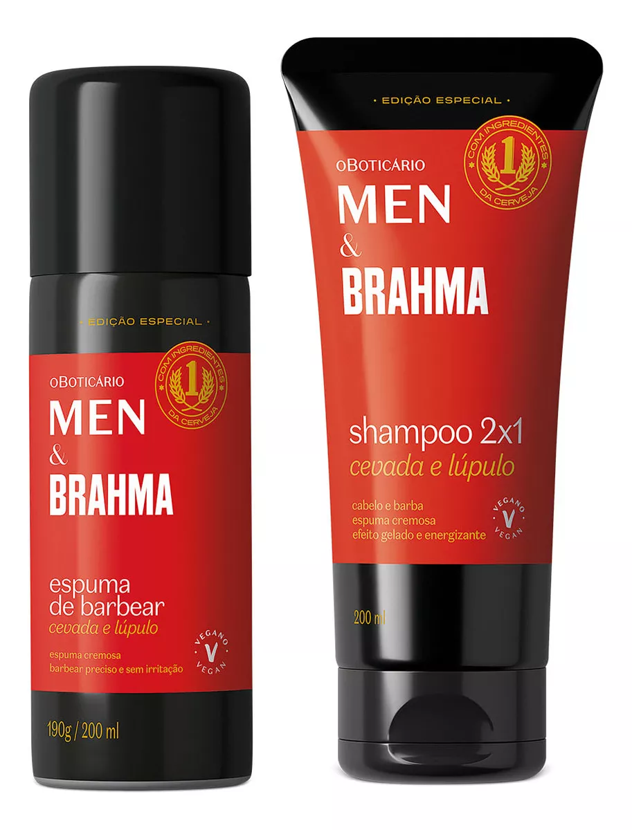 Kit Presente Dia Dos Pais Men E Brahma: Shampoo 2 Em 1 200