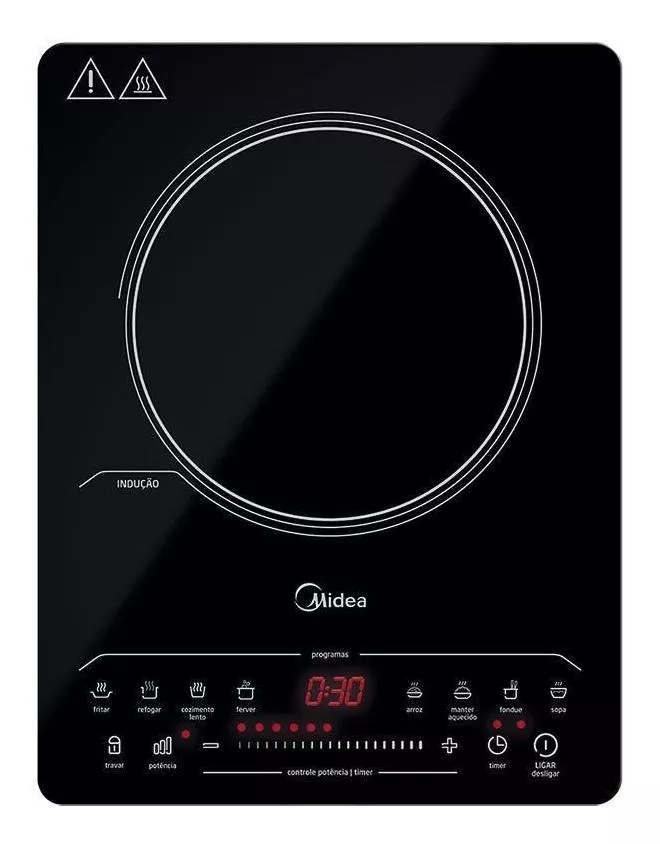 Cooktop De Indução Midea 1 Boca Portátil