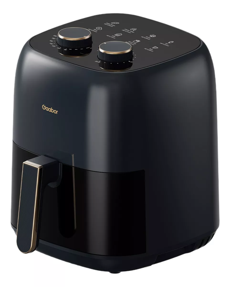 Fritadeira Elétrica Air Fryer Gaabor Visor Sem Óleo 4.2l 127 Cor Preto 127V