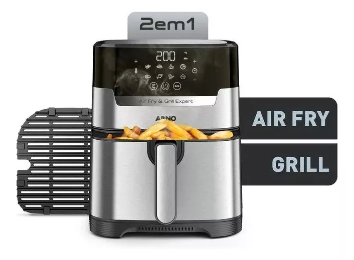 Airfry Arno Air Plus Expert E Grill Digital 4,2l Inox - UFE2 110V