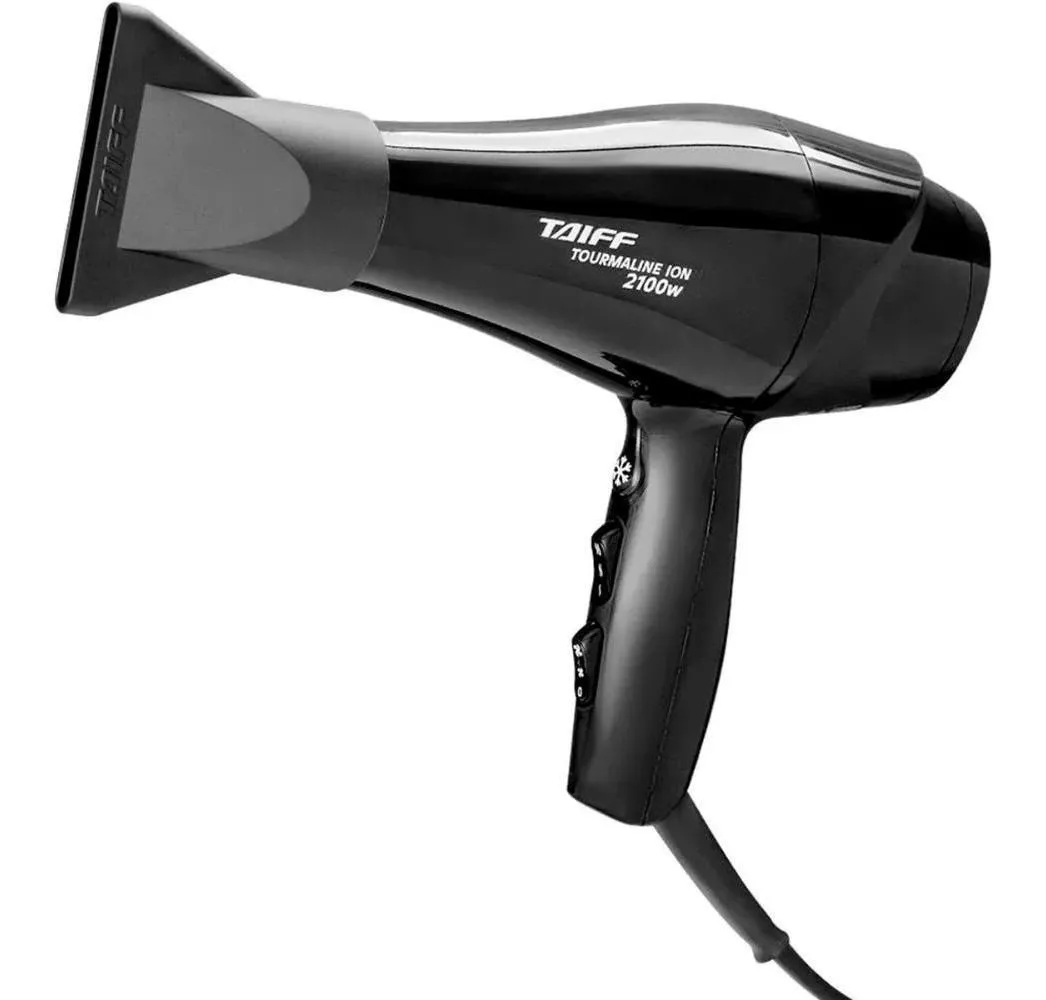 Secador De Cabelo Taiff Elegance Tourmaline Íon, 2100W (Preto)