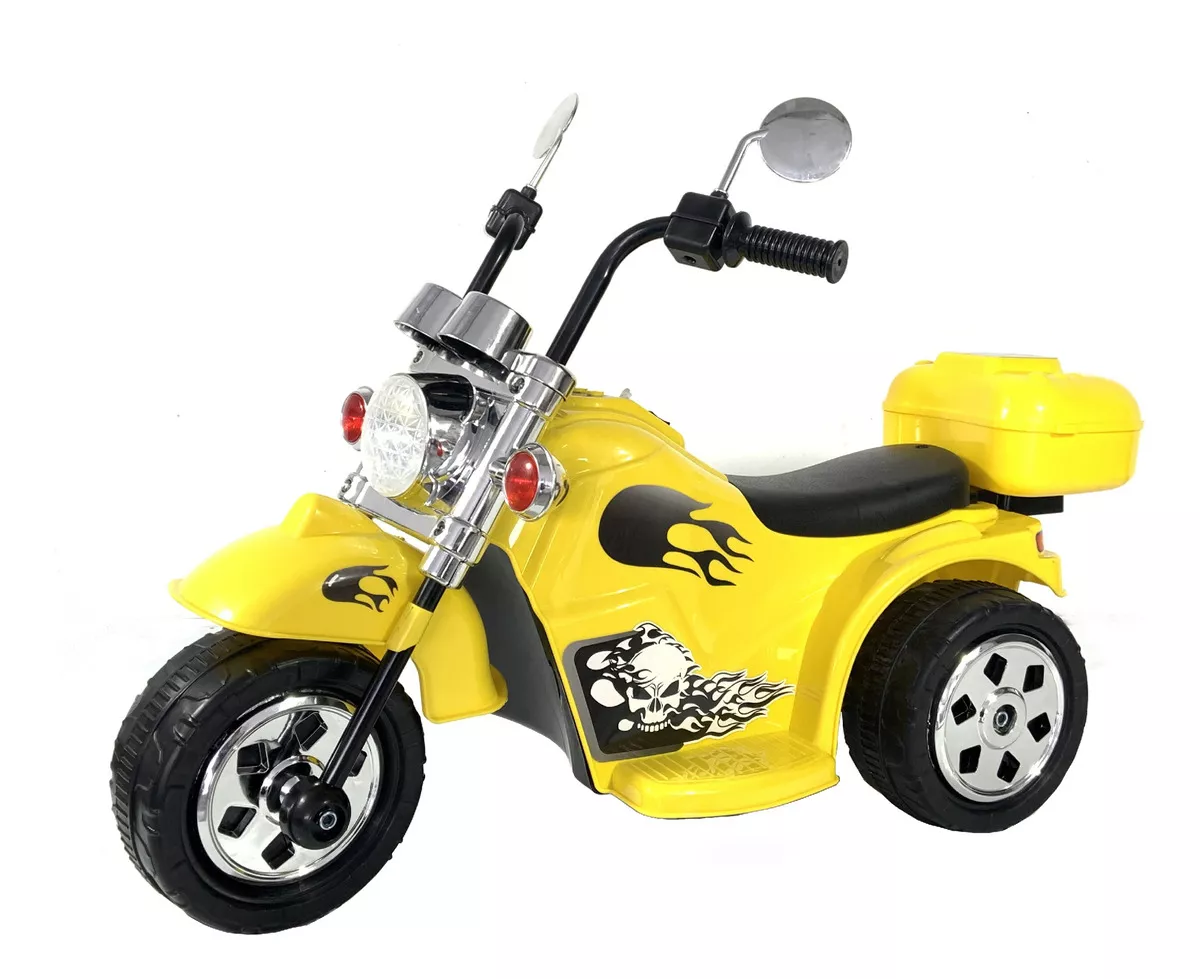 Moto Infantil Elétrica Zippy Toys Harley Bateria 6v Com Retrovisores Som Luz