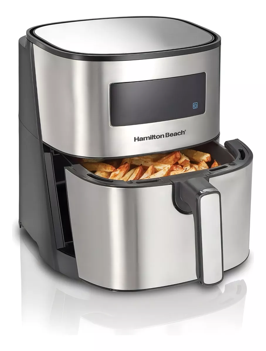 Fritadeira Elétrica Hamilton Beach Air Fryer 5l Painel Touch, 127V (Prateado)