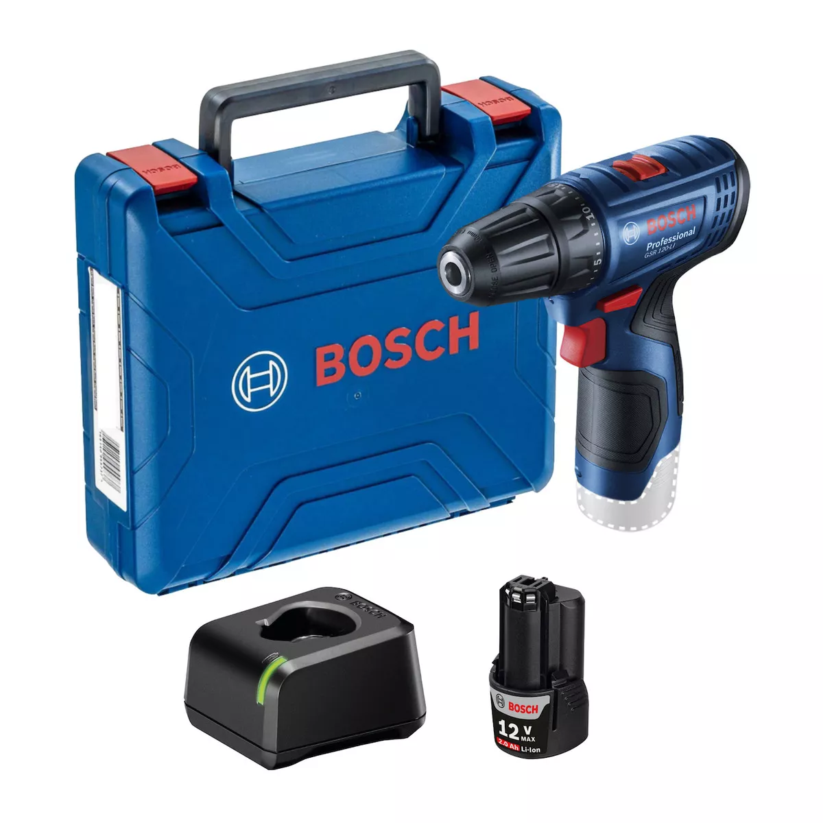 Parafusadeira Furadeira Bosch GSB 120-li 12V 1 Bateria E Maleta