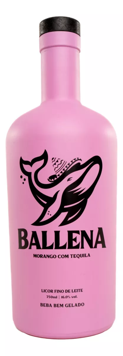 Licor Ballena Creme De Morango com Tequila 750ml