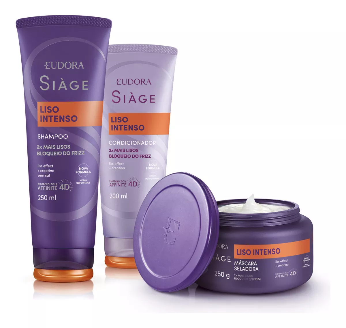 Eudora Kit Siàge Liso Intenso: Shampoo 250ml + Máscara 250g