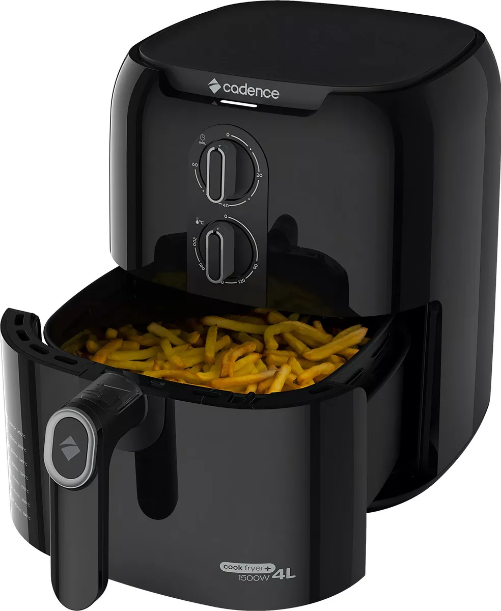 Fritadeira Air Fryer Cadence FRT580 CookFryer 4 Litros, 110V ou 220V (Preto)