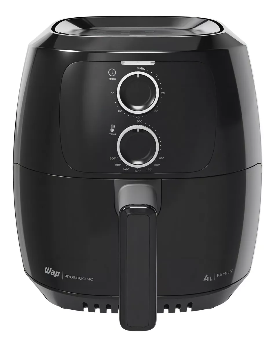 Fritadeira Elétrica Wap Air Fryer Waff2 4l Preta 1500w 127v