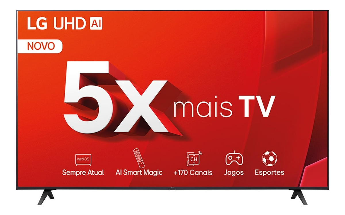 Smart Tv 4k 50 LG Uhd 50ut8050 Processador 5 Ger7 Webos 24 Bivolt Controle Smart Magic