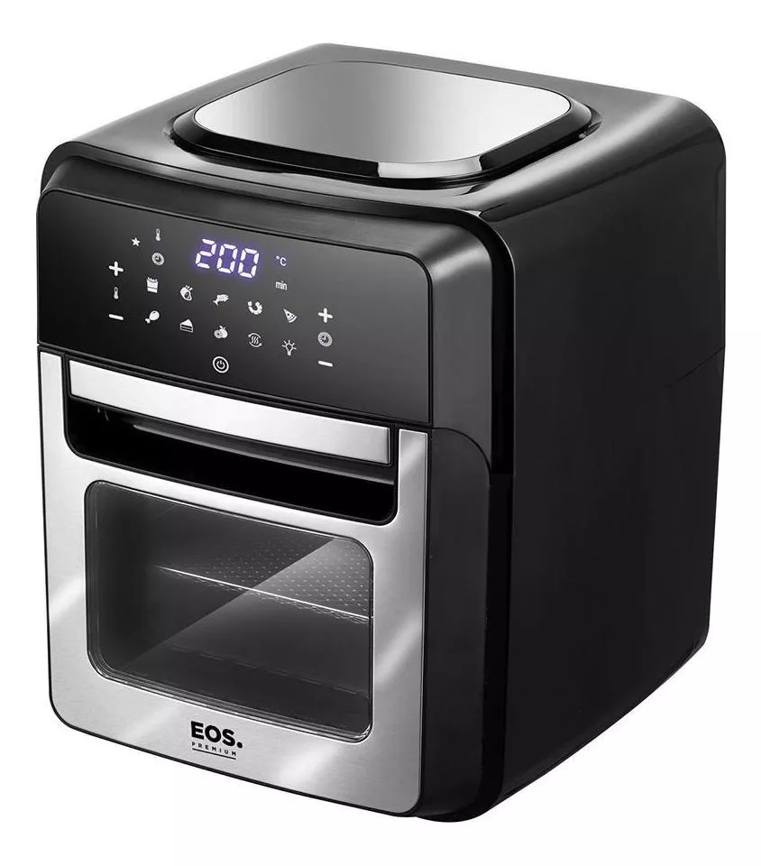 Fritadeira Air Fryer Oven Eos 12l Digital Inox 220v Cor Preta