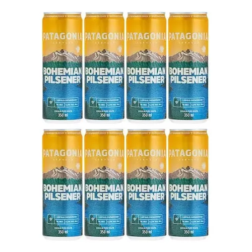 8 Unidades Cerveja Patagonia Bohemian Pilsener 350ml